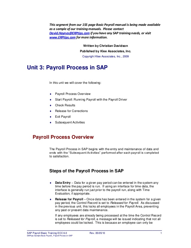 free sap training manuals